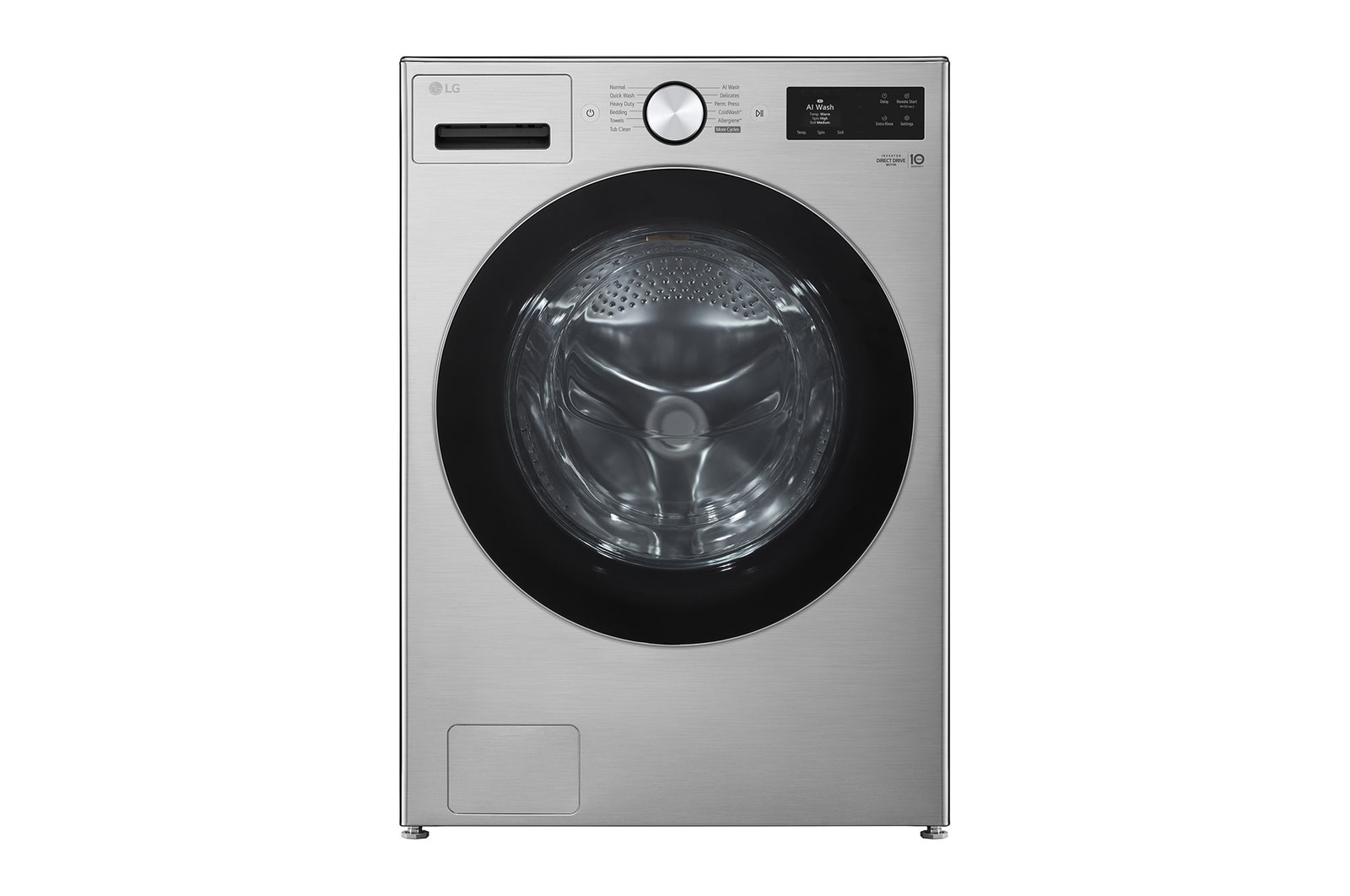 Front view of 5.8 cu. ft. Ultra Large Capacity Front Load Washer with AI DD™ and TurboWash® 360° WM5800HVA