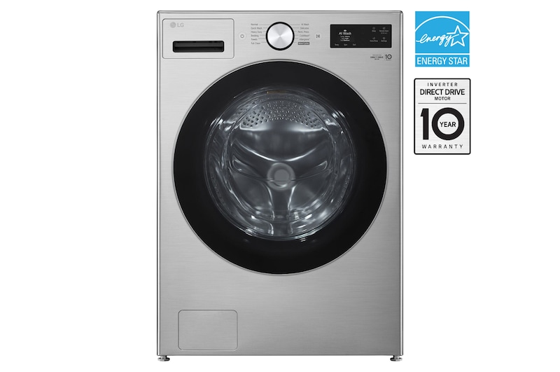 Front view of 5.8 cu. ft. Mega Capacity Front Load Washer with AI DD® and TurboWash® 360° WM5800HVA