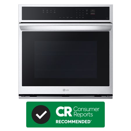 LG 4.7 cu. ft. Single Wall Oven | Fan Convection, Air Fry, SelfClean, EasyClean & Smart, Stainless