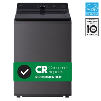 Front view of 5.8 cu. ft Mega Capacity Top Load Washer with EasyUnload® WT8200CL
