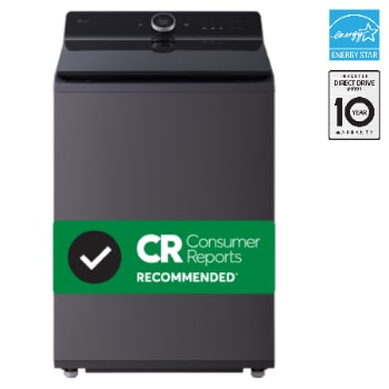 Front view of 6.3 cu. ft Mega Capacity Top Load Washer with ezDispense® WT8600CB
