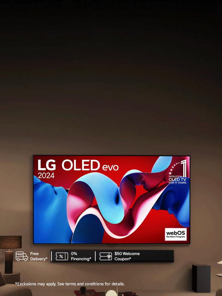 Save up to $800 on Select LG OLED C4 TVs