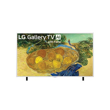 Front view of 65 inch LG Gallery TV AI with frame LX7 4K ART TV 2026 65LX7BPUA