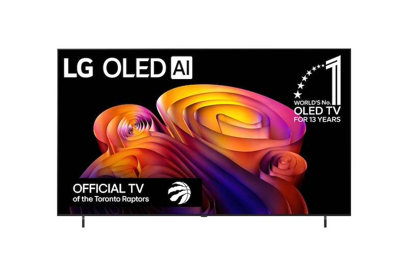 Front view of 77 Inch LG OLED AI B6E 4K Smart TV 2026 OLED77B6EUA