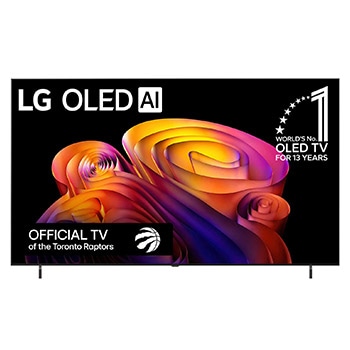 Front view of 77 Inch LG OLED AI B6E 4K Smart TV 2026 OLED77B6EUA