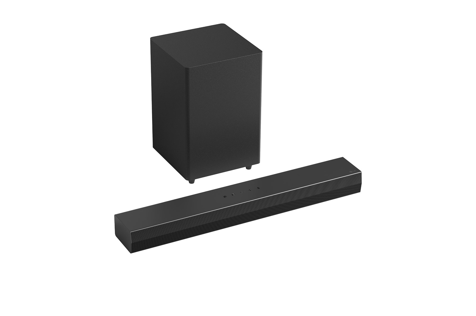 Front view of soundbar
