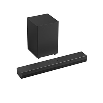 Front view of soundbar