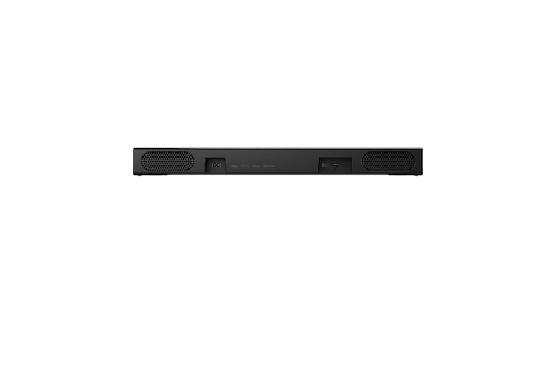 45-degree-angle view of soundbar and subwoofer