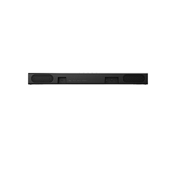 45-degree-angle view of soundbar and subwoofer