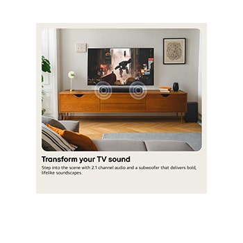 Soundbar front close-up