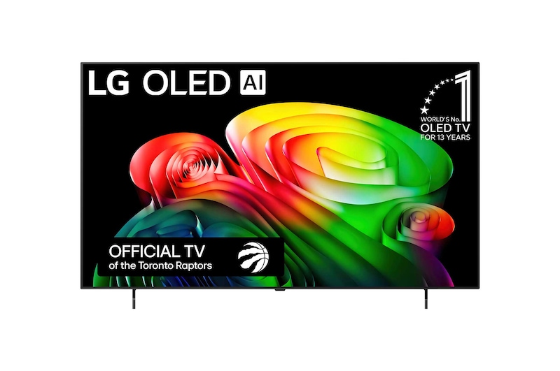 Front view of 65 Inch LG OLED AI B6 4K Smart TV 2026 OLED65B6GUA