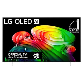 Front view of 65 Inch LG OLED AI B6 4K Smart TV 2026 OLED65B6GUA