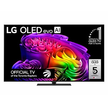 Front view of 65 Inch LG OLED evo AI G6 4K Smart TV 2026 OLED65G6SUB
