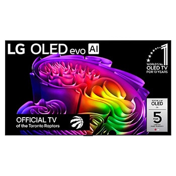 Front view of 65 Inch LG OLED evo AI G6 4K Smart TV 2026 OLED65G6WUA