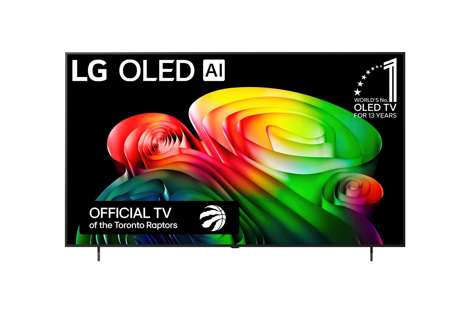 Front view of 77 Inch LG OLED AI B6 4K Smart TV 2026 OLED77B6GUA