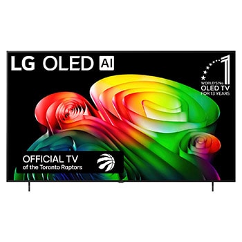Front view of 77 Inch LG OLED AI B6 4K Smart TV 2026 OLED77B6GUA