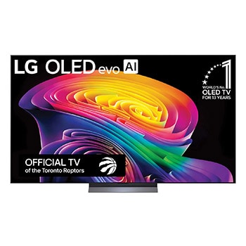 Front view of 77 Inch LG OLED evo AI C6 4K Smart TV 2026 OLED77C6HUP