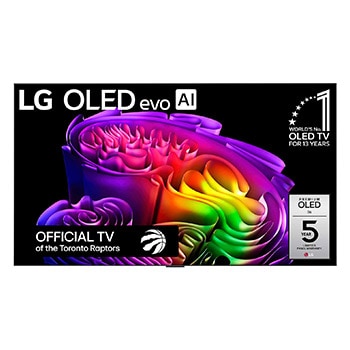Front view of 77 Inch LG OLED evo AI G6 4K Smart TV 2026 OLED77G6WUA
