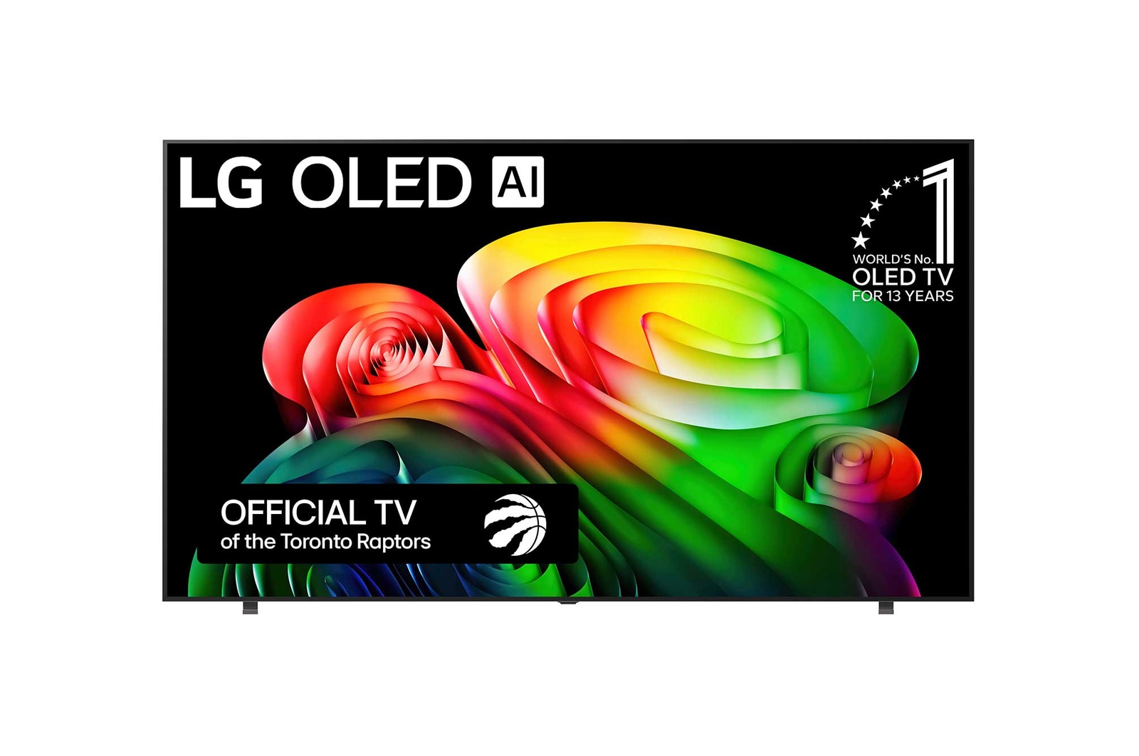 Front view of 83 Inch LG OLED AI B6 4K Smart TV 2026 OLED83B6GUA