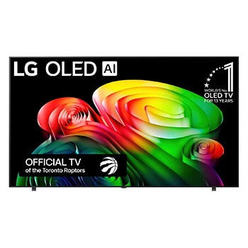 Front view of 83 Inch LG OLED AI B6 4K Smart TV 2026 OLED83B6GUA