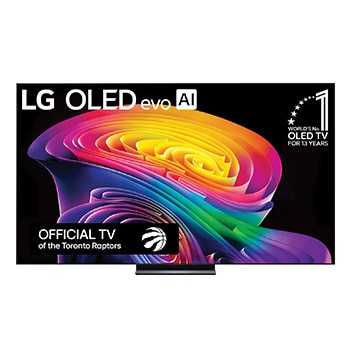 Front view of 83 Inch LG OLED evo AI C6 4K Smart TV 2026 OLED83C6HUP