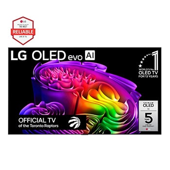 Front view of 83 Inch LG OLED evo AI G6 4K Smart TV 2026 OLED83G6WUA