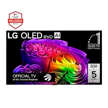 Front view of 77 Inch LG OLED evo AI G6 4K Smart TV 2026 OLED77G6WUA