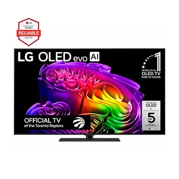 Front view of 55 Inch LG OLED evo AI G6 4K Smart TV 2026 OLED55G6SUB