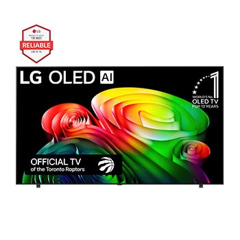 Front view of 83 Inch LG OLED AI B6 4K Smart TV 2026 OLED83B6GUA