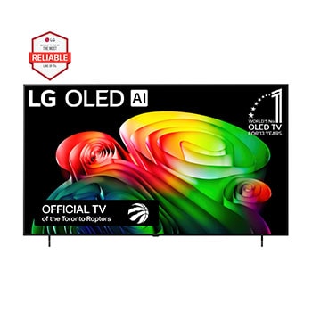 Front view of 77 Inch LG OLED AI B6 4K Smart TV 2026 OLED77B6GUA
