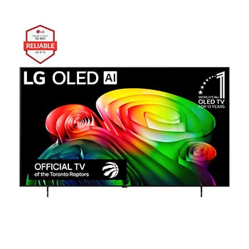 Front view of 65 Inch LG OLED AI B6 4K Smart TV 2026 OLED65B6GUA