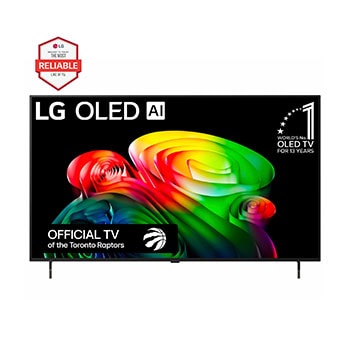 Front view of 55 Inch LG OLED AI B6 4K Smart TV 2026 OLED55B6GUA