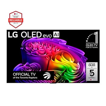 Front view of 55 Inch LG OLED evo AI G6 4K Smart TV 2026 OLED55G6WUA