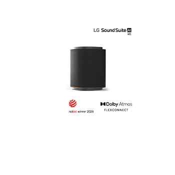 Front view of Sound Suite M5: ch 1.1.1 Wireless Speaker with Spatial Sound Experiences & Dolby Atmos FlexConnect M5