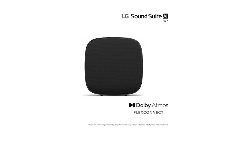 Front view of Sound Suite W7: Wireless Subwoofer for Immersive Deep Bass W7