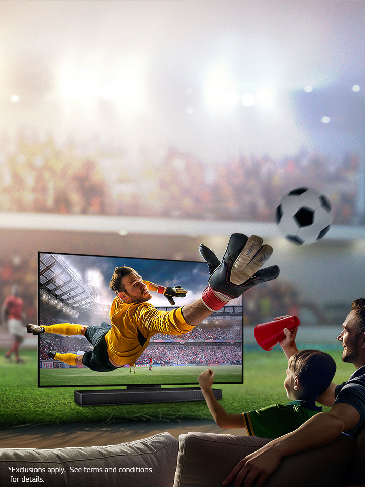 Get a free soundbar with the purchase of select LG OLED evo TVs