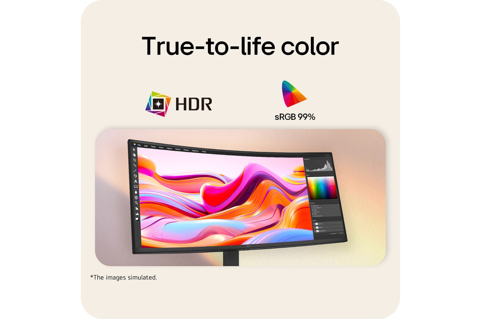 LG UltraWide™ 34 Inch 144Hz WQHD Curved (1800R) Monitor 34U640B with USB-C, HDR 10, and sRGB 99% (Typ.)