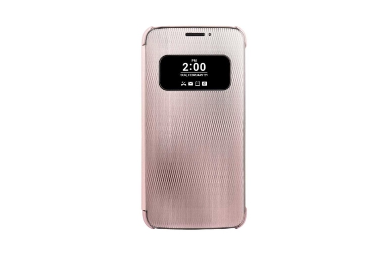 Front view of LG G5 Quick Cover Case - Pink CFV-160 Pink
