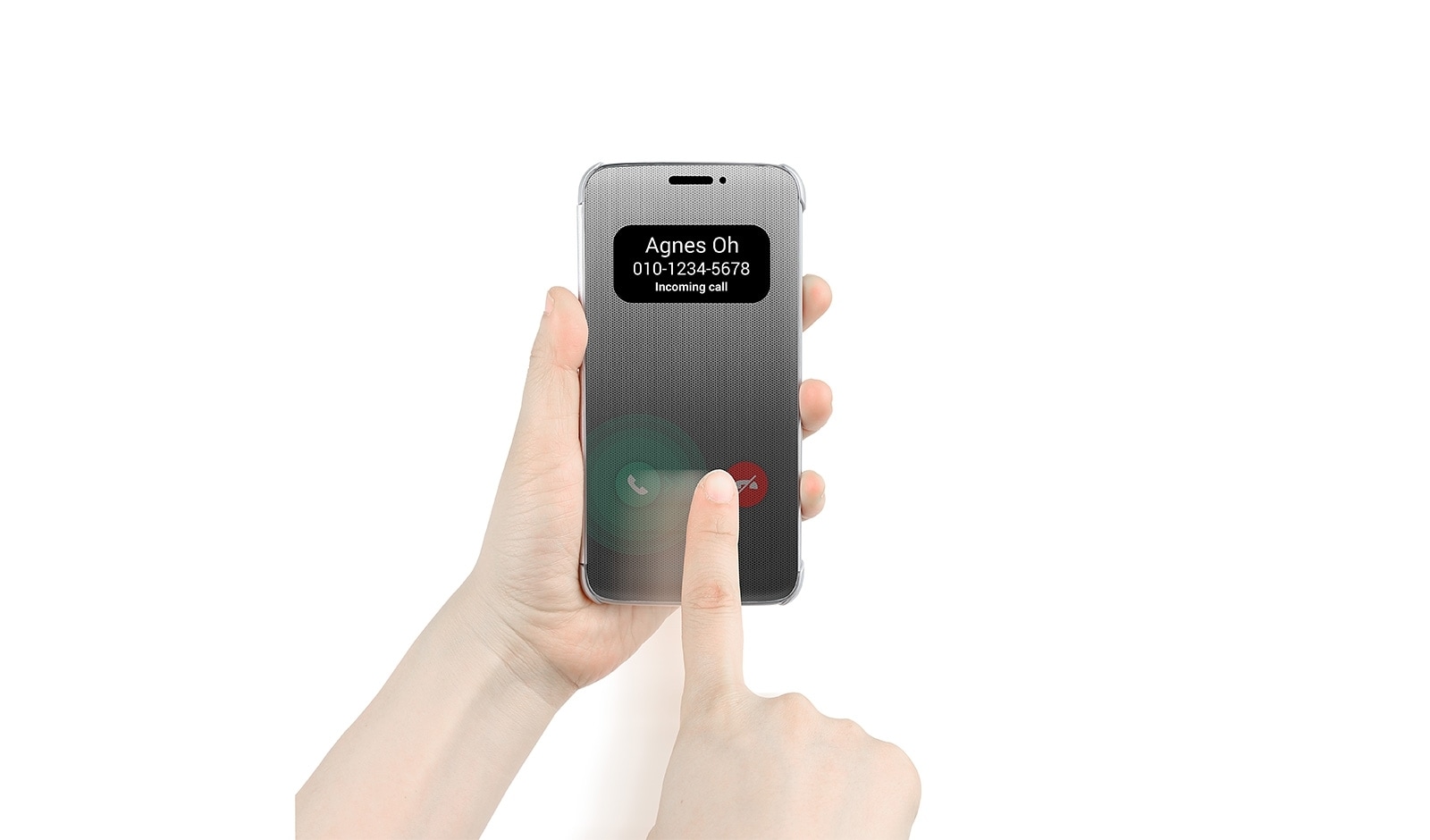 LG G5 Quick Cover Case - Silver, CFV-160 Silver
