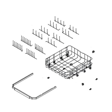 Lg dishwasher lower rack best sale