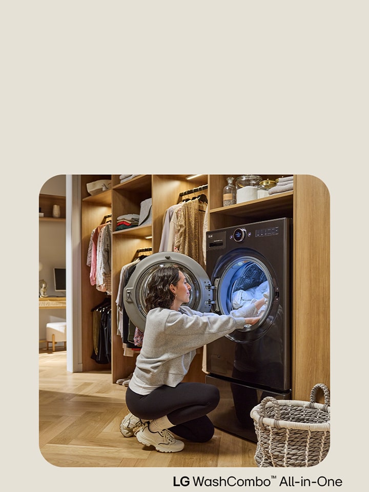 Wash and dry clothes in one machine, without transferring your laundry.