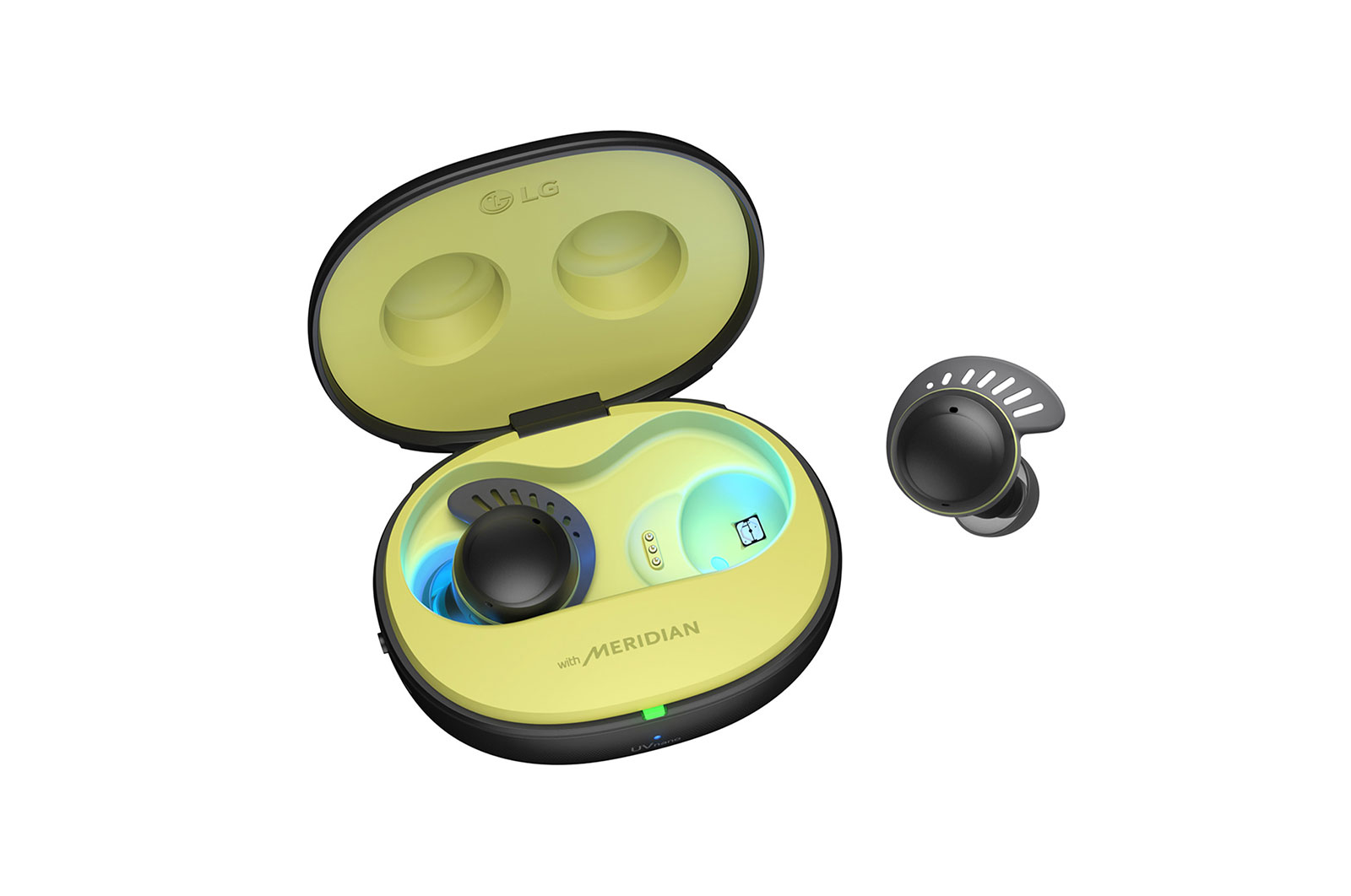 LG TONE Free® Fit TF8 - SwivelGrip Technology True Wireless Bluetooth UVnano+ Earbuds, TONE-TF8