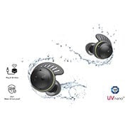 LG TONE Free® Fit TF8 - SwivelGrip Technology True Wireless Bluetooth UVnano+ Earbuds, TONE-TF8