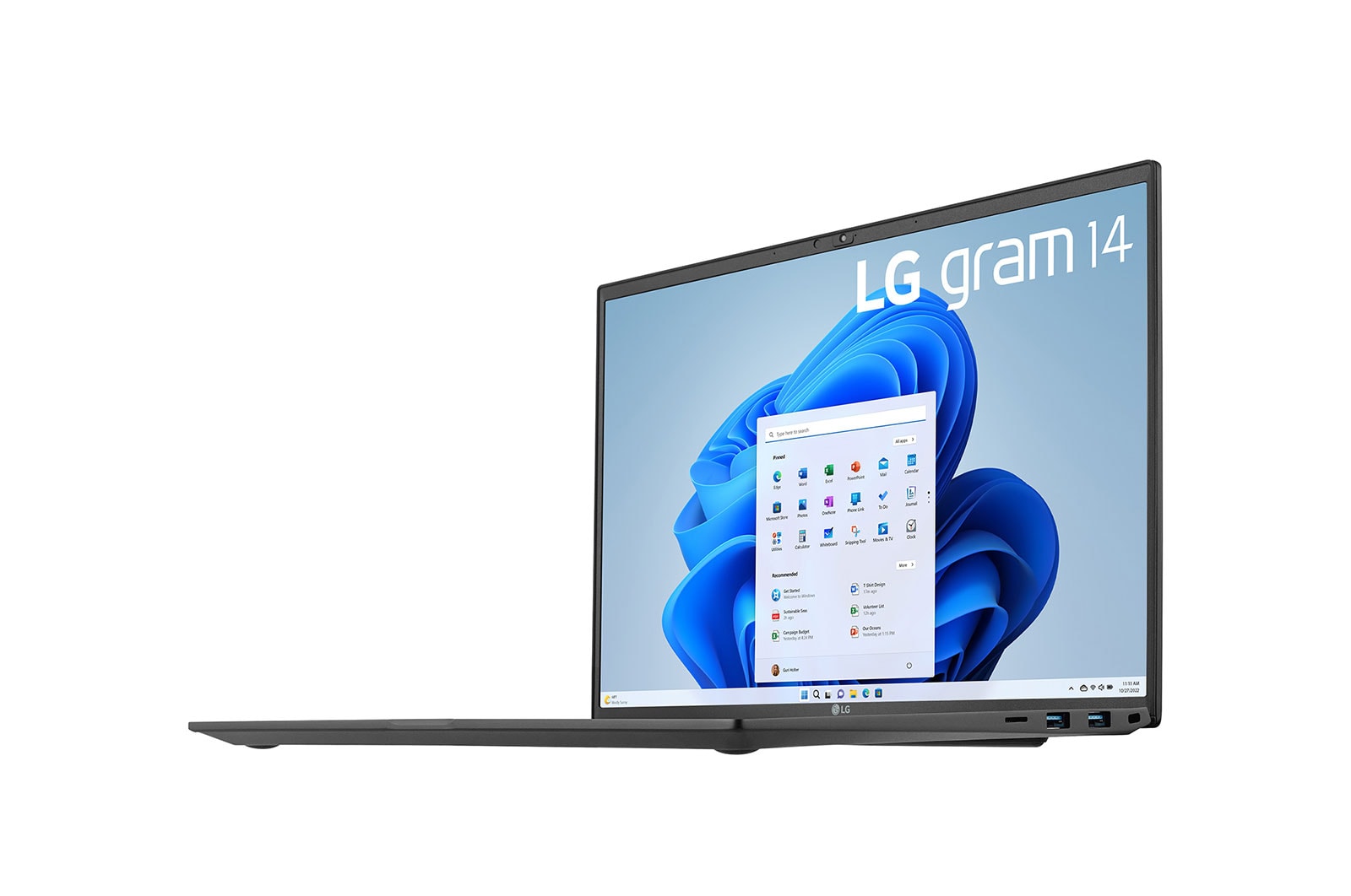 LG gram 14'' Windows 11 Pro, Ultra-lightweight Laptop with 16:10 IPS Anti-glare Display, 16GB RAM, 256GB SSD, Black, 14Z90R-N.AP52A8