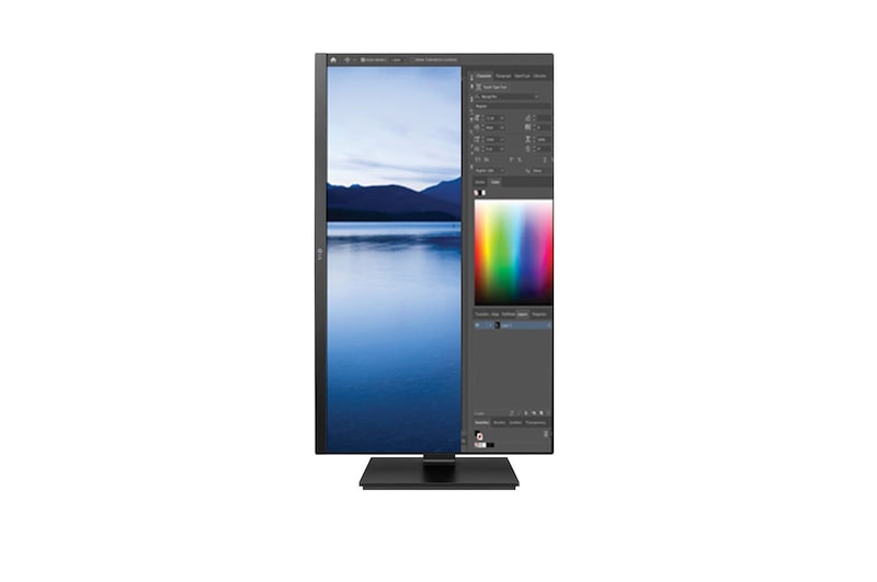 LG 24'' TAA IPS FHD Monitor with USB Type-C™, Flicker Safe & Ergonomic Stand with Two-way Pivot, 24BL650C-B