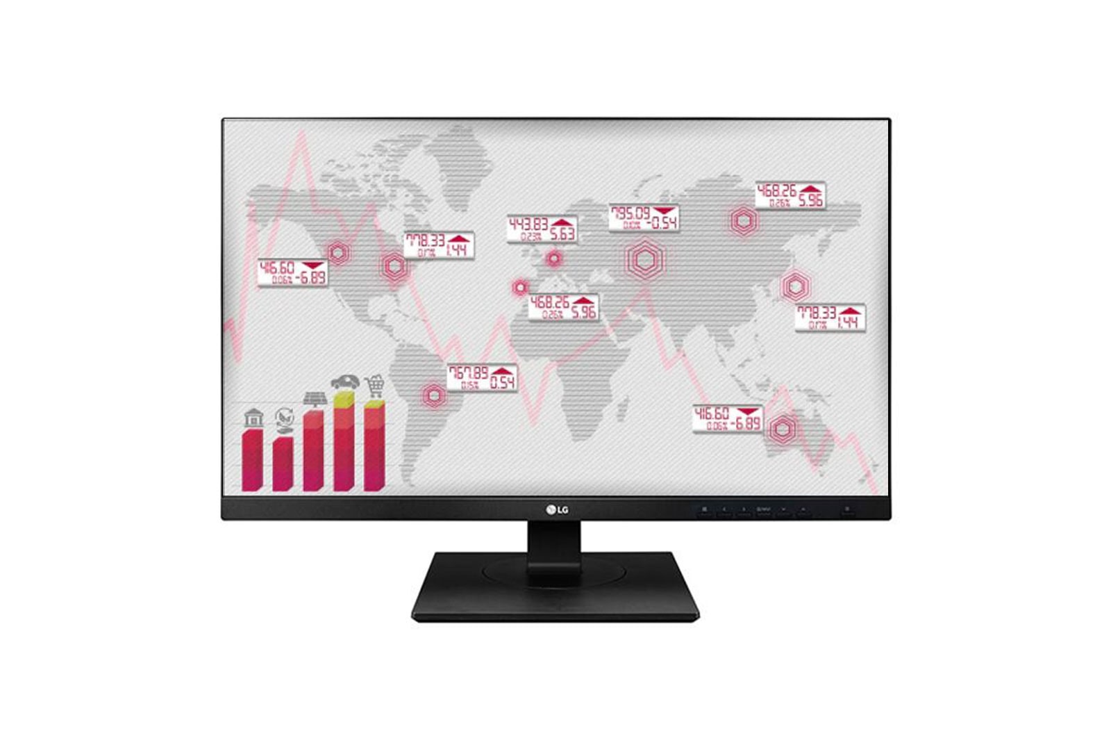 Front view of 27” Class Full HD (27” Diagonal) IPS Multi-tasking Monitor 27BK750Y-B