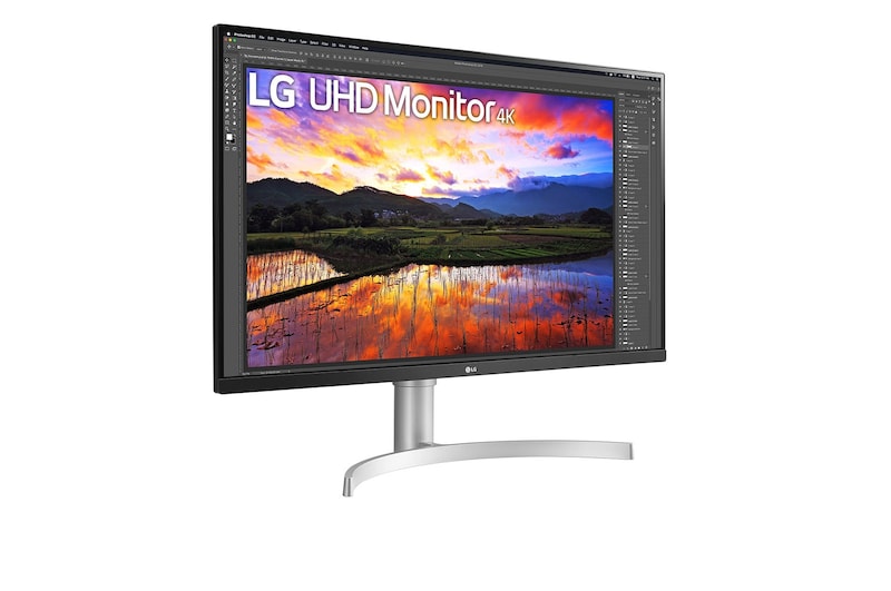 LG 31.5" UHD 4K (3840x2160) HDR IPS Monitor, 32UN650-W