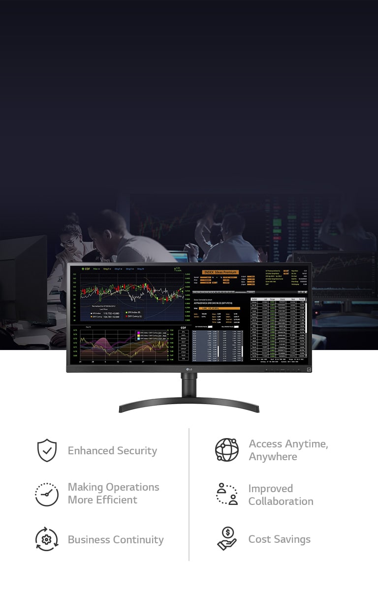 With Cloud compuring environment, you can expect  Enhanced Security , Access Anytime, Anywhere, Making Operations More Efficient, Improved Collaboration, Business Continuity and Cost Savings.