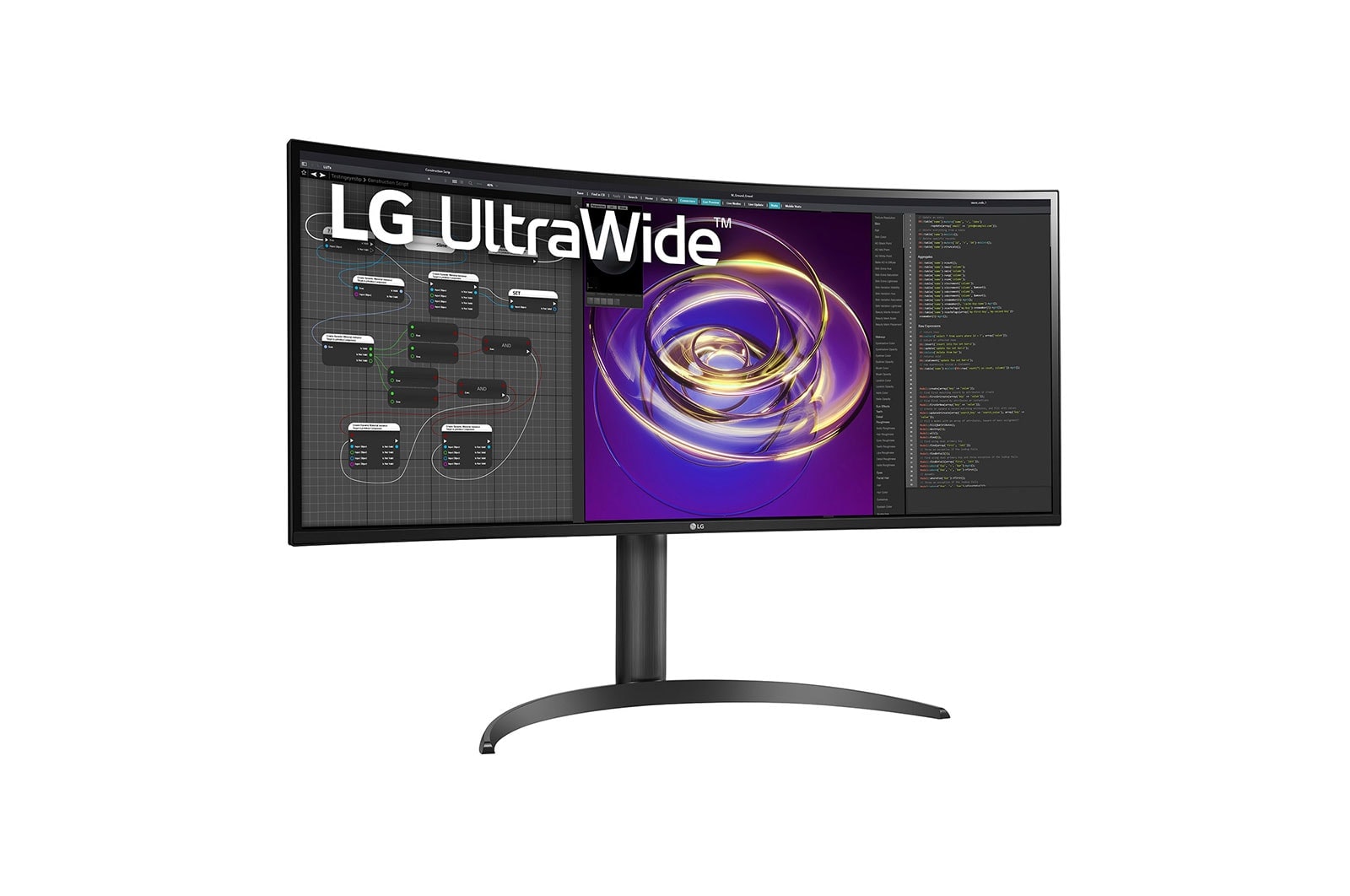 LG 34" 21:9 Curved UltraWide™ QHD (3440 x 1440) Monitor, 34WP85C-B