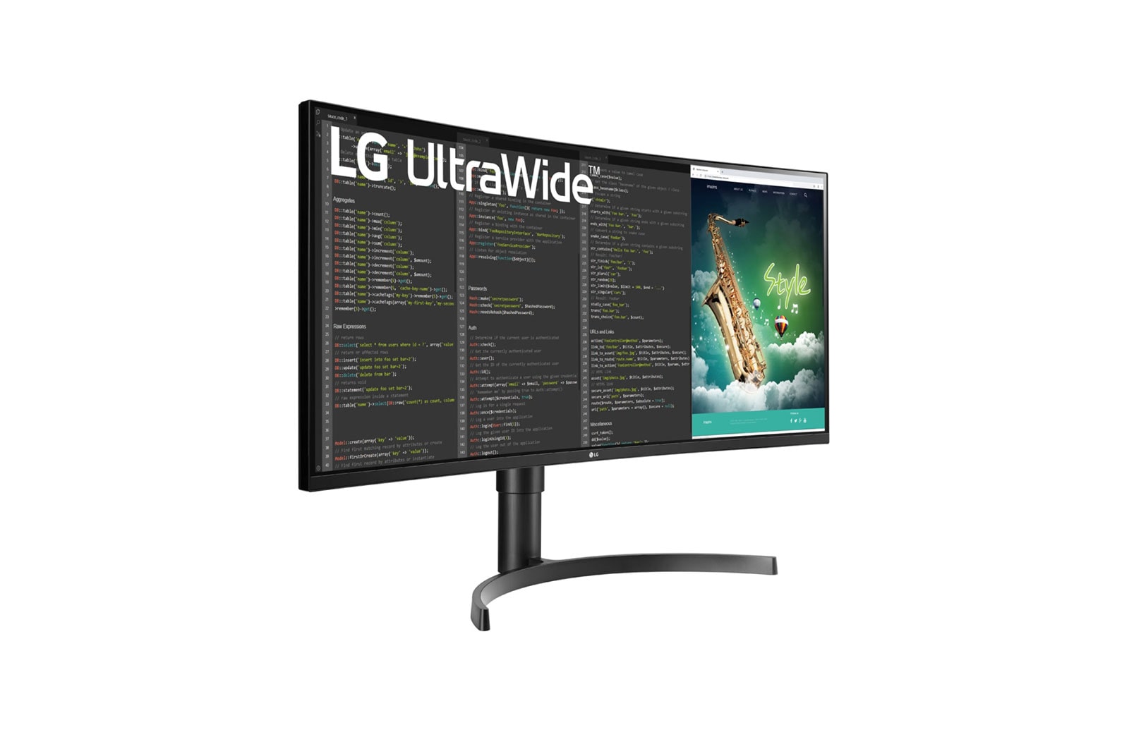 LG 35” VA HDR QHD UltraWide™ Curved Monitor (3440x1440) with 100Hz Refresh Rate, 5ms(GTG), USB Type-C™, AMD FreeSync™, Dynamic Action Sync, Black Stabilizer, MaxxAudio® & Ergonomic Design, 35BN75C-B